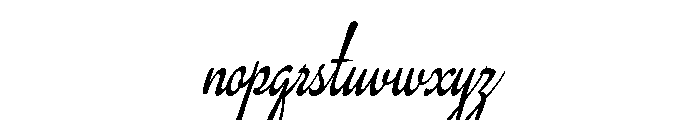 Bravelyn Script SemExp Slant Font LOWERCASE