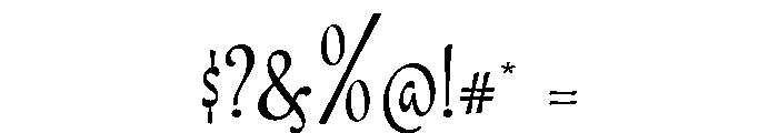 Bravelyn Script SemiExpanded Font OTHER CHARS