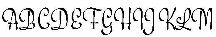 Bravelyn Script SemiExpanded Font UPPERCASE