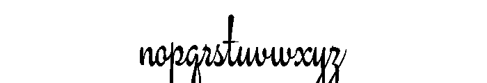 Bravelyn Script SemiExpanded Font LOWERCASE