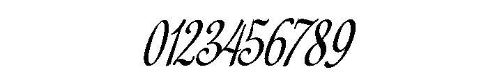 Bravelyn Script Slanted Font OTHER CHARS