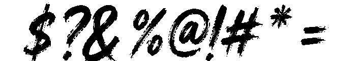 Braveston Regular Font OTHER CHARS