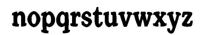 Braveston Slab Font LOWERCASE