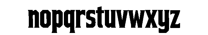 Bravex Font LOWERCASE