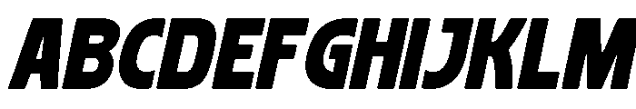 Bravoon Italic Font UPPERCASE