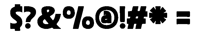 Bravoon Regular Font OTHER CHARS