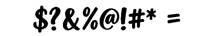 Bravyka Regular Font OTHER CHARS