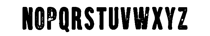 Brawn Rough Font LOWERCASE