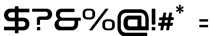 Braze Regular Font OTHER CHARS