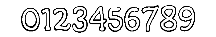 Bread and Circus Outline Reg Font OTHER CHARS