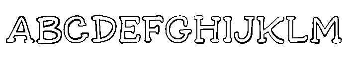 Bread and Circus Outline Reg Font UPPERCASE