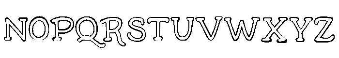 Bread and Circus Outline Reg Font UPPERCASE