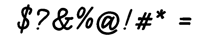 Bread and Circus Script Regular Font OTHER CHARS