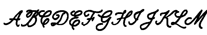 Bread and Circus Script Regular Font UPPERCASE