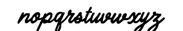 Bread and Circus Script Regular Font LOWERCASE