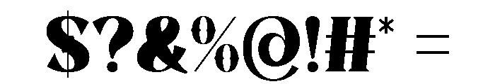 Break Action Font OTHER CHARS