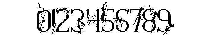 Break Apart Font OTHER CHARS