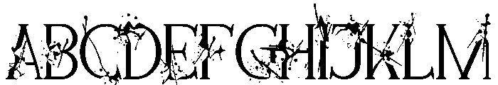 Break Apart Font UPPERCASE
