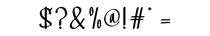 Breakfast Glory Font OTHER CHARS