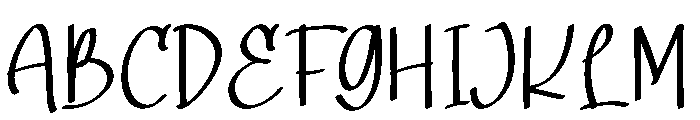 Breakfast Glory Font UPPERCASE