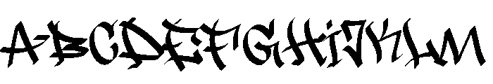 Breaking Noise Font UPPERCASE