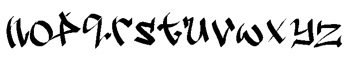 Breaking Noise Font LOWERCASE