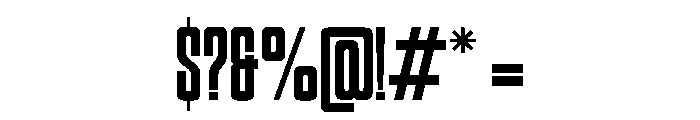 Breaking Regular Font OTHER CHARS