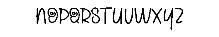 Breaks Heartly Font UPPERCASE