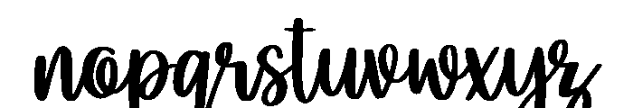 Breakthru Font LOWERCASE