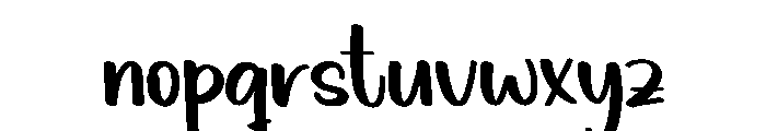 Breaky Display Font LOWERCASE