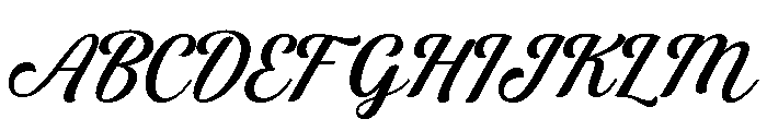 Breanie Font UPPERCASE