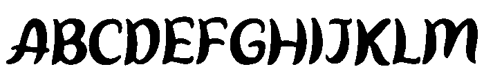 Breezey Font UPPERCASE