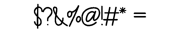 Breezy Notes Font OTHER CHARS