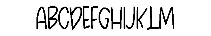 Breezy Notes Font UPPERCASE