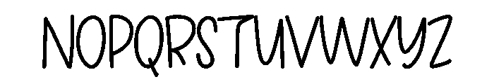 Breezy Notes Font UPPERCASE
