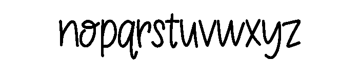 Breezy Notes Font LOWERCASE