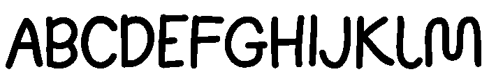 Breezynote Font UPPERCASE