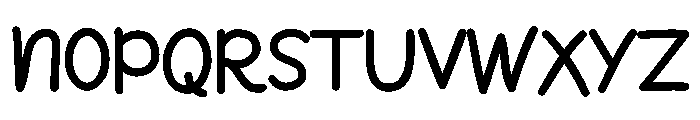 Breezynote Font UPPERCASE