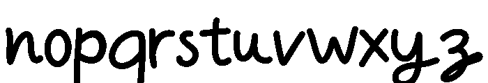 Breezynote Font LOWERCASE