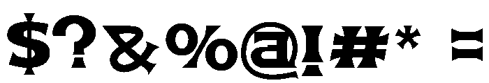 Brekid Font OTHER CHARS