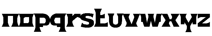 Brekid Font LOWERCASE