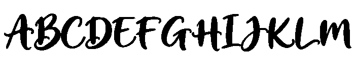 Breluno Regular Font UPPERCASE