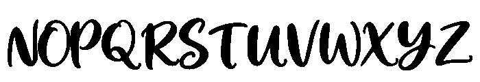 Breluno Regular Font UPPERCASE