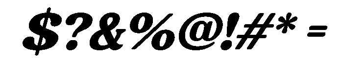 Bremlin-Italic Font OTHER CHARS