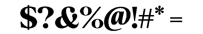 Brenco Black Font OTHER CHARS
