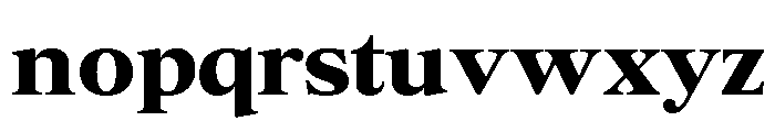 Brenco Black Font LOWERCASE