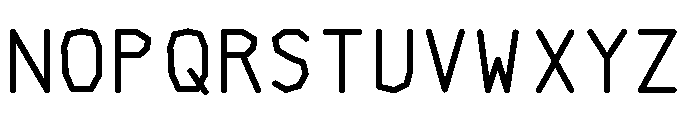 Brevon Marker Regular Font UPPERCASE