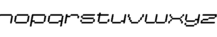 Brezsign Oblique Font LOWERCASE