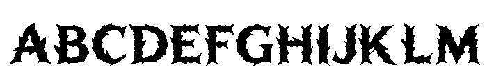 Briarfang Gothic Regular Font UPPERCASE