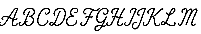 Briarhill Script Font UPPERCASE